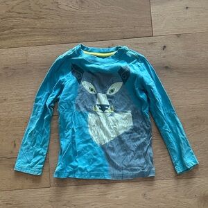 Tea Collection Turquoise Wolf Long Sleeve Tee 6 long sleeve